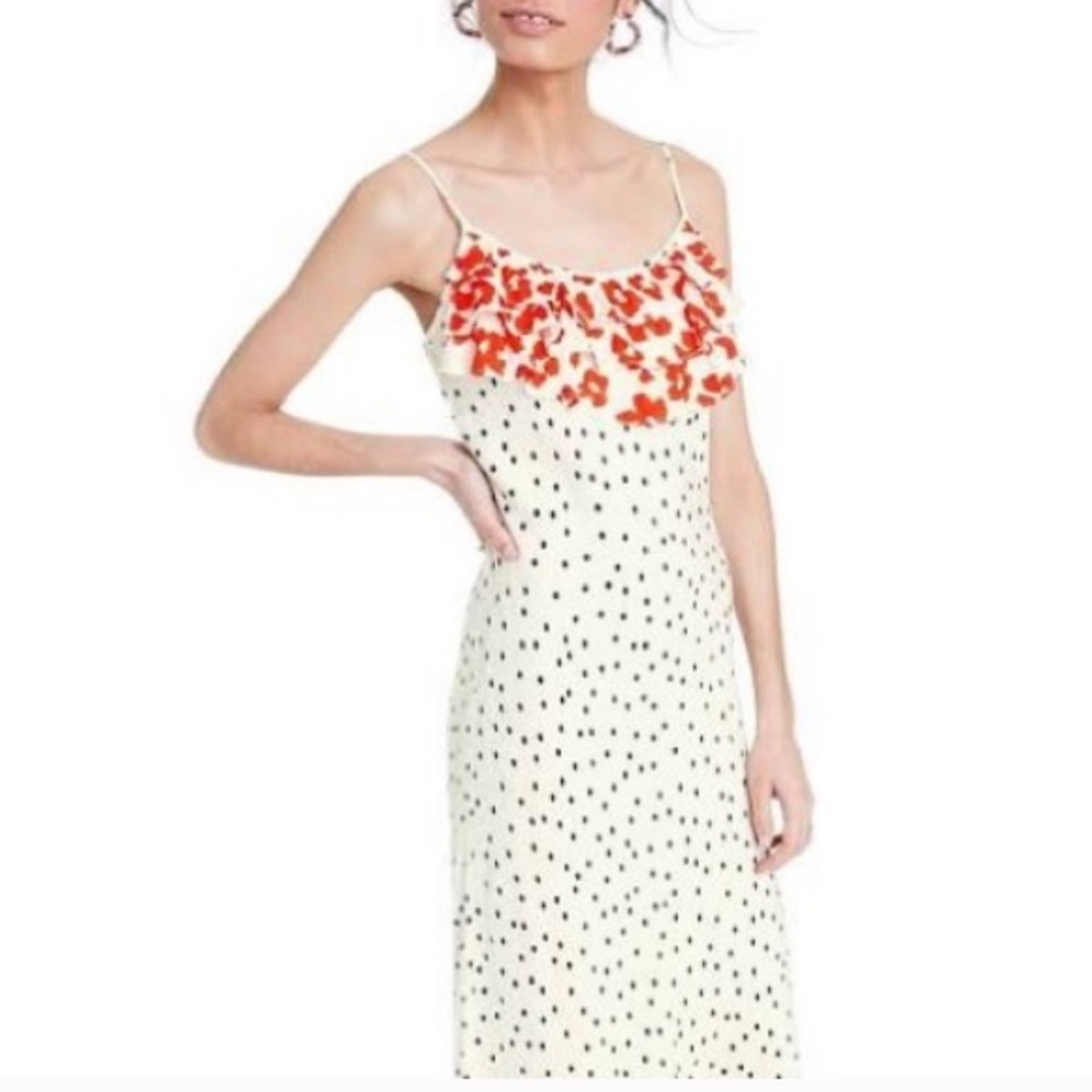 RIXO for Target Midi Ruffle Slipdress